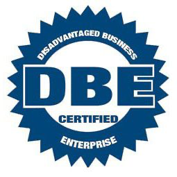 Disadvantaged Business Enterprise certified seal